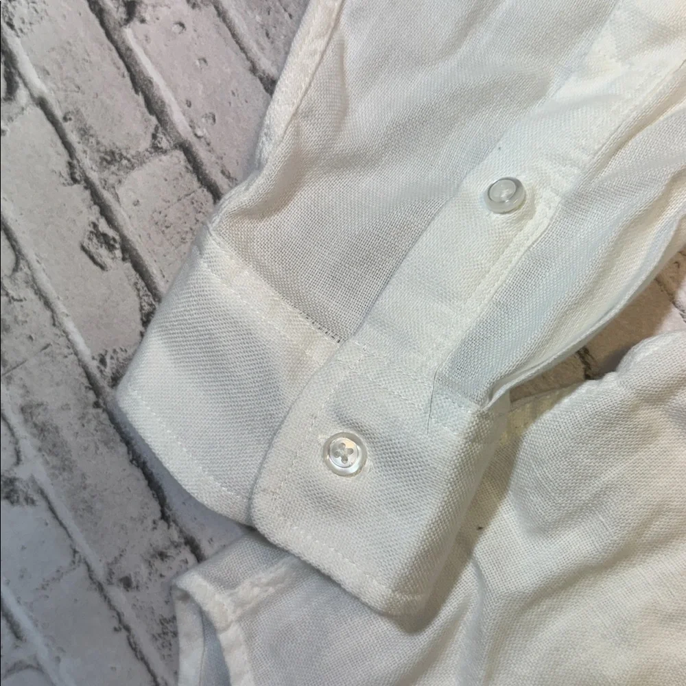 Rails mens M Medium white solid lightweight Wyatt button up casual shirt EUC - Picture 5 of 6